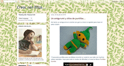 Desktop Screenshot of crear-con-hilos.blogspot.com