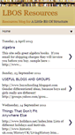Mobile Screenshot of littlebitofstructure.blogspot.com