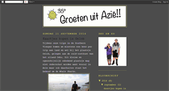 Desktop Screenshot of groetenuitazie.blogspot.com