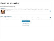 Tablet Screenshot of french-female-models.blogspot.com