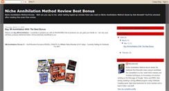 Desktop Screenshot of nicheannihilation-method-review.blogspot.com