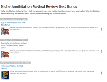 Tablet Screenshot of nicheannihilation-method-review.blogspot.com