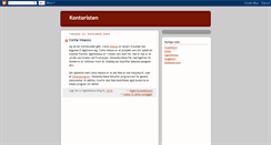 Desktop Screenshot of kontoristen.blogspot.com