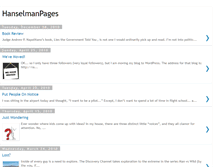 Tablet Screenshot of hanselmanpages.blogspot.com