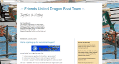 Desktop Screenshot of friendsunited-dragonboat.blogspot.com