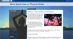 Desktop Screenshot of novaspinalcarephysicalstress.blogspot.com