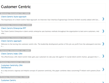 Tablet Screenshot of customercentricsite.blogspot.com