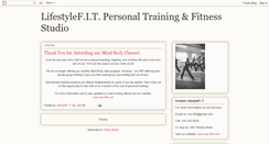 Desktop Screenshot of lifestylefitclasses.blogspot.com