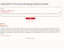 Tablet Screenshot of lifestylefitclasses.blogspot.com