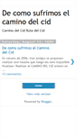 Mobile Screenshot of decomosufrimoselcaminodelcid.blogspot.com