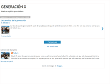 Tablet Screenshot of generacionx90.blogspot.com
