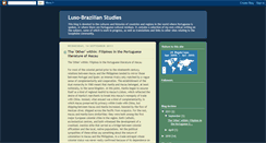 Desktop Screenshot of luso-brazilianstudies.blogspot.com