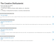 Tablet Screenshot of creativedisillusionist.blogspot.com