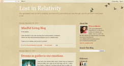 Desktop Screenshot of lostinrelativity.blogspot.com