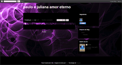 Desktop Screenshot of paulojulianaamoreterno.blogspot.com