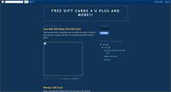 Desktop Screenshot of free-gift-cards-4u.blogspot.com