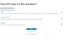 Tablet Screenshot of free-gift-cards-4u.blogspot.com