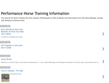 Tablet Screenshot of horsetraininginfo.blogspot.com