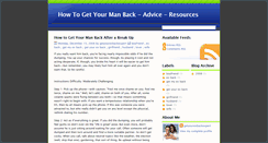 Desktop Screenshot of how-to-get-your-man-back.blogspot.com