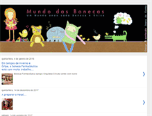 Tablet Screenshot of mundodasbonecas.blogspot.com