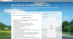Desktop Screenshot of dzikirpagipetang.blogspot.com