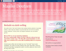 Tablet Screenshot of maaike-doutzen.blogspot.com