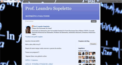 Desktop Screenshot of profsopeletto.blogspot.com