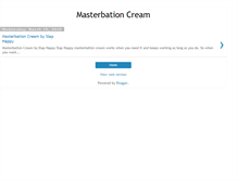 Tablet Screenshot of masturbation-cream.blogspot.com