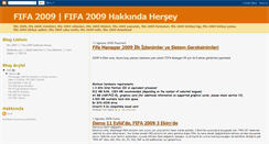 Desktop Screenshot of fifa-2009-tr.blogspot.com