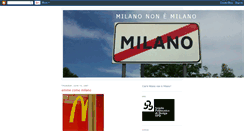 Desktop Screenshot of milanononemilano.blogspot.com