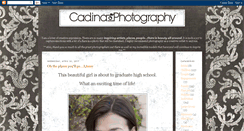 Desktop Screenshot of cadinaphotography.blogspot.com