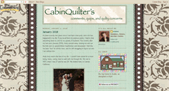 Desktop Screenshot of cabinquilter.blogspot.com