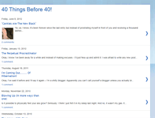 Tablet Screenshot of my40thingsbefore40.blogspot.com