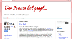 Desktop Screenshot of derfranzehatgsagt.blogspot.com