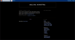 Desktop Screenshot of malika-minotra.blogspot.com