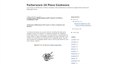 Desktop Screenshot of farberware10piececookware.blogspot.com