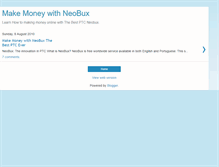 Tablet Screenshot of neobux-the-best-ptc.blogspot.com