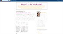 Desktop Screenshot of beautybymelissa.blogspot.com