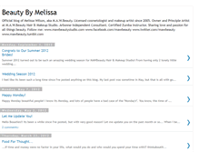 Tablet Screenshot of beautybymelissa.blogspot.com
