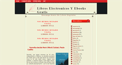 Desktop Screenshot of libroselectronicosyebooksgratis.blogspot.com