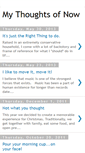 Mobile Screenshot of mythoughtsofnow.blogspot.com