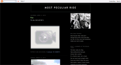 Desktop Screenshot of mostpeculiarride.blogspot.com