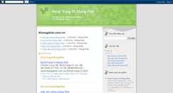 Desktop Screenshot of decaltrangtrikhangphat.blogspot.com