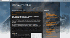 Desktop Screenshot of mysweetrejection.blogspot.com