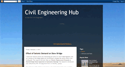 Desktop Screenshot of civilengineeringhub.blogspot.com