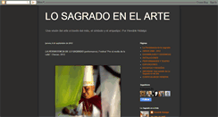 Desktop Screenshot of losagradoenelarte.blogspot.com