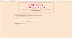 Desktop Screenshot of dedinhosencantados.blogspot.com