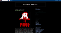 Desktop Screenshot of maximusmanimal.blogspot.com