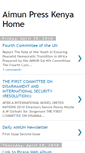 Mobile Screenshot of aimunpresskenya.blogspot.com