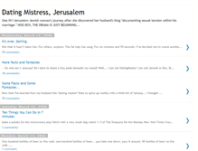 Tablet Screenshot of datingmistressjerusalem.blogspot.com